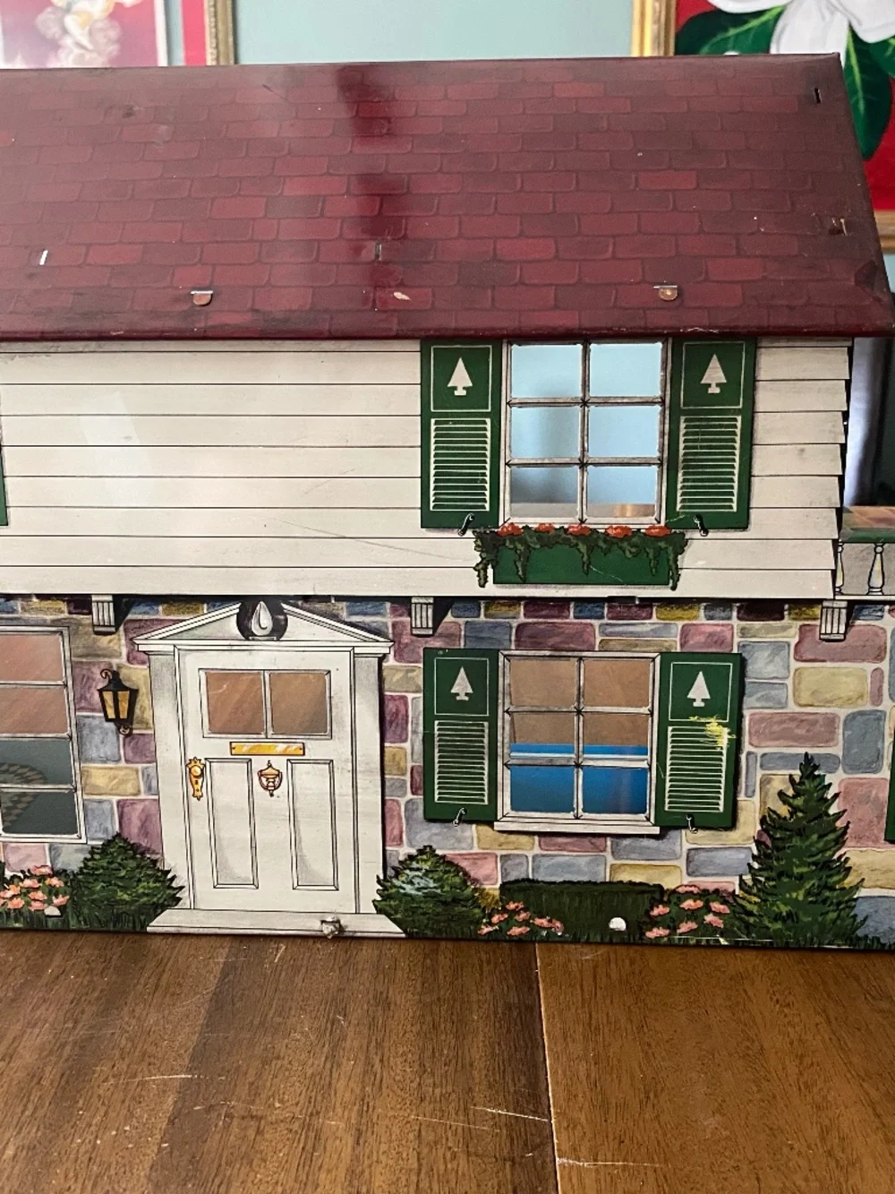 1950's Tin Litho Print Doll House